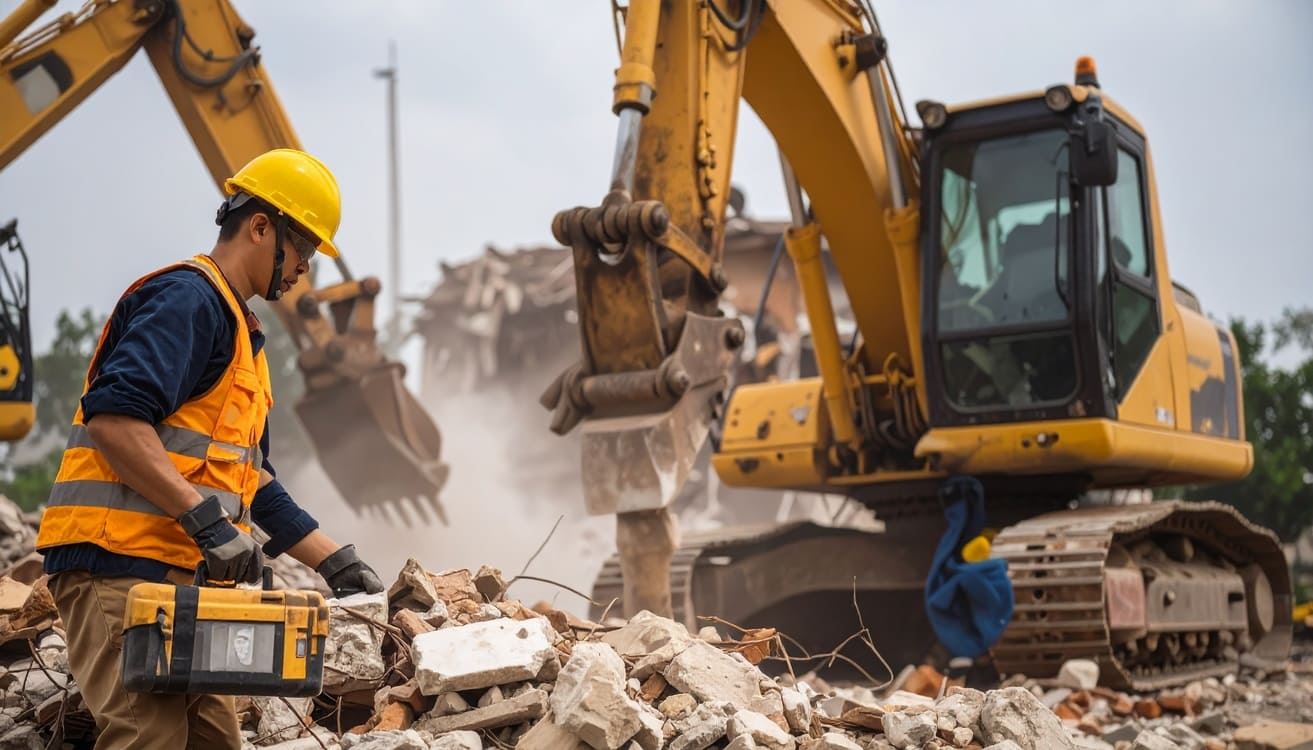 拆除工程前置作業要做足，後續廢棄物清運作業也不能馬虎