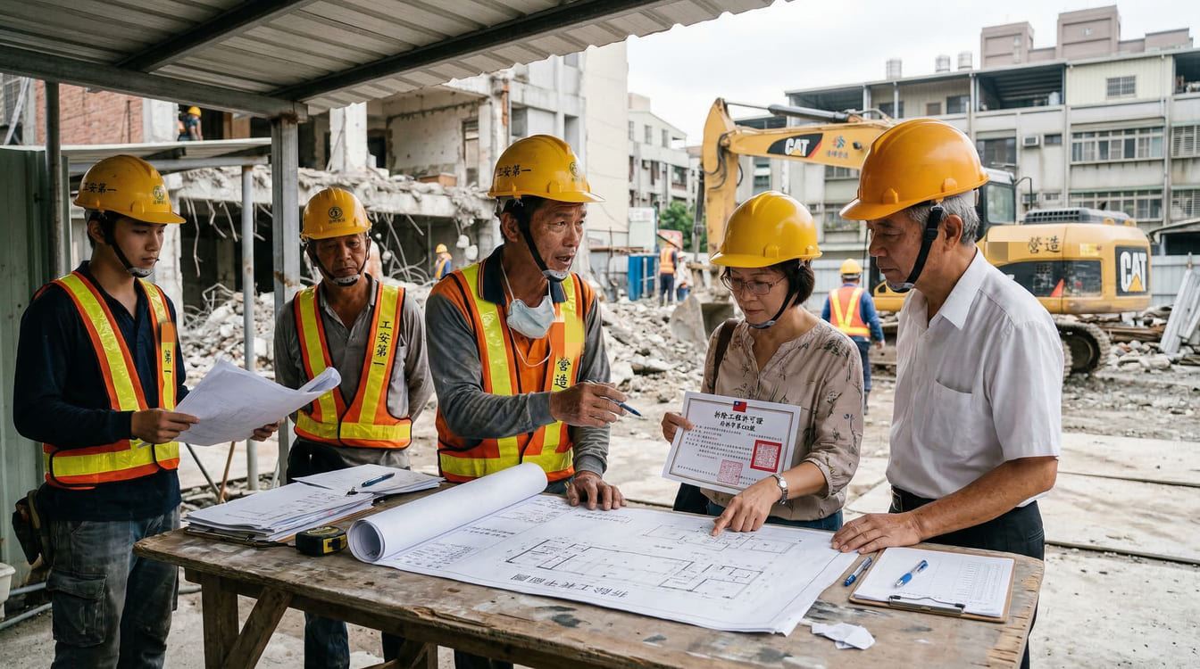 拆除工程開始前，跑行政程序很重要