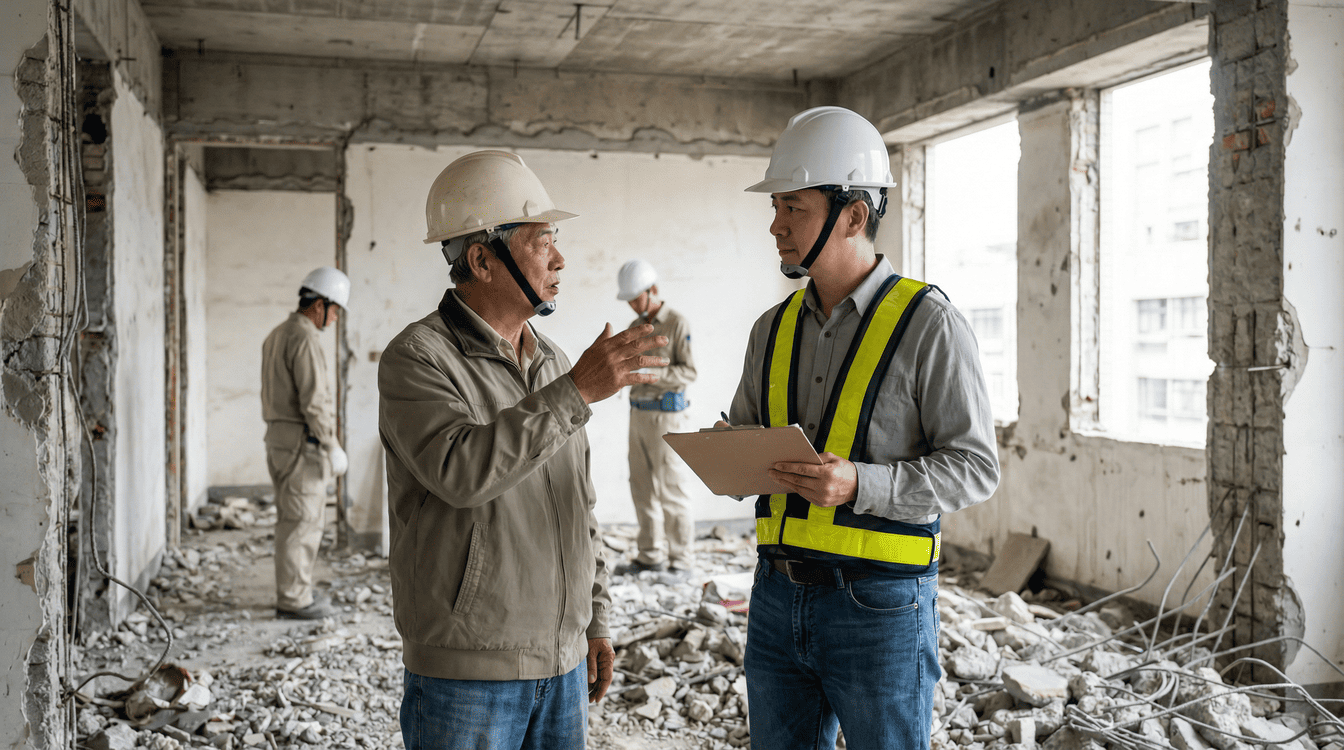 拆除完工驗收與追蹤，仔細核對不當冤大頭